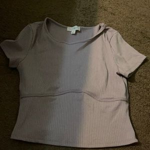 Cute purple short sleeve shirt.